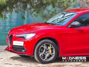 Alfa Romeo Stelvio Front Spoiler - Carbon Fiber - Stile Italia Alfa Romeo Stelvio Front Spoiler - Carbon Fiber - Stile Italia